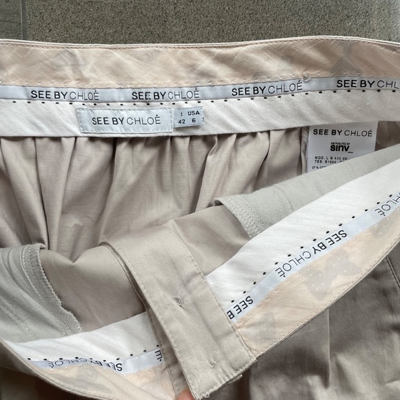 See by Chloe Pleated Trench Skirt - Picture 4 of 10
